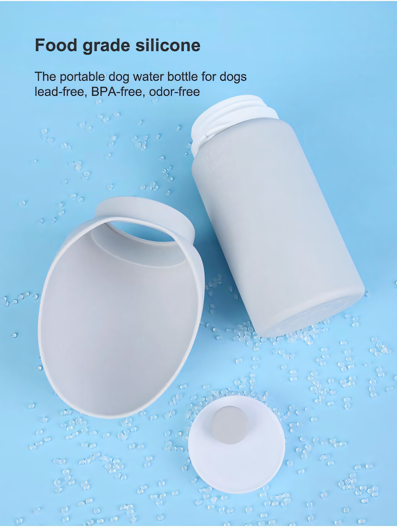 Portable Silicone Dog Water Bottle – Collapsible, Durable, Dustproof Drinking Cup for Outdoor Travel & Hiking