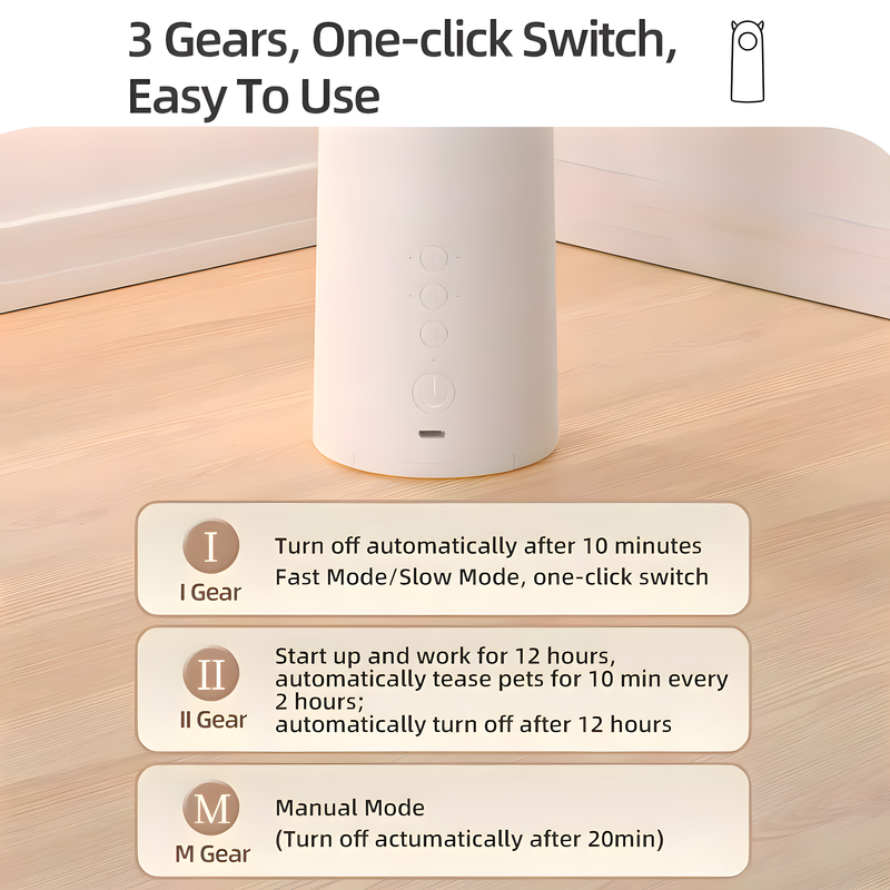 Automatic LED Cat Laser Toy – Interactive Smart Handheld Pet Teaser for Indoor Cats & Dogs