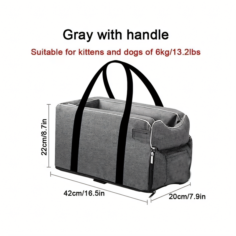 Car Central Dog Car Seat Bed Portable Dog Carrier for Small Dogs and Cats Safety Travel Bag Accessories