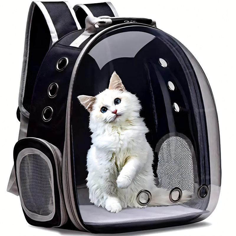 Transparent Bubble Cat & Small Pet Backpack – Breathable Capsule Carrier for Travel