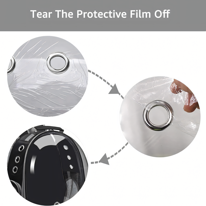Transparent Bubble Cat & Small Pet Backpack – Breathable Capsule Carrier for Travel