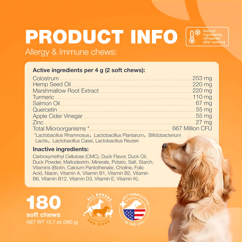 Dog Allergy Relief Chews - Itch & Skin Health