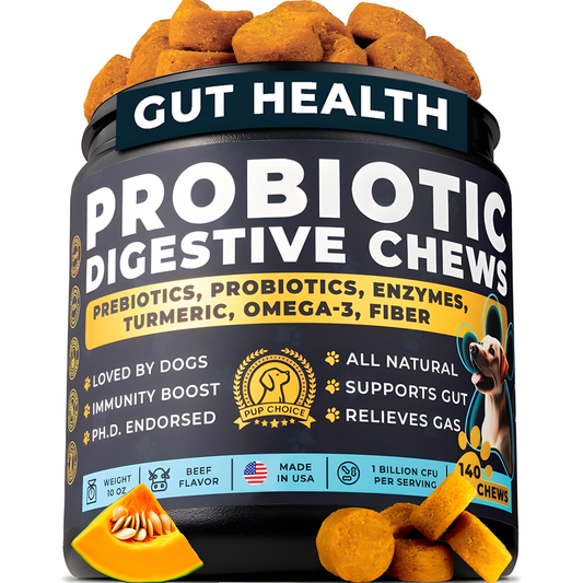 Pup Choice Probiotics for Dogs – Vet &amp; PhD Formulated Digestive Car