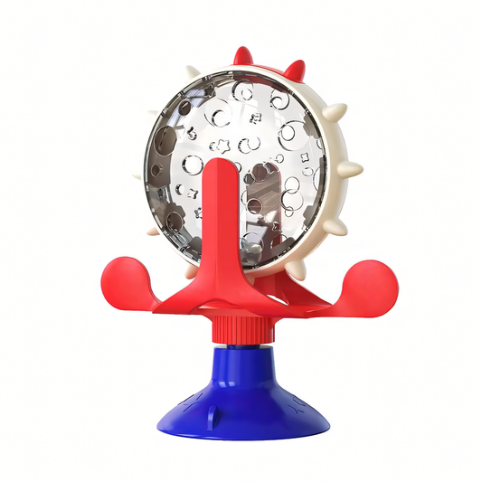 Interactive Treat Dispenser Toy – Rotatable Wheel for Cats & Small Dogs, Slow Feeder for Puppies & Kittens, IQ-Boosting Fun