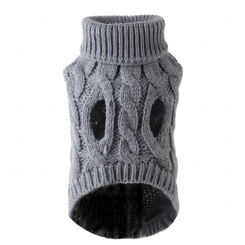 Winter Warm Puppy Sweater – Soft Turtleneck Dog & Cat Clothes for Small and Medium Breeds