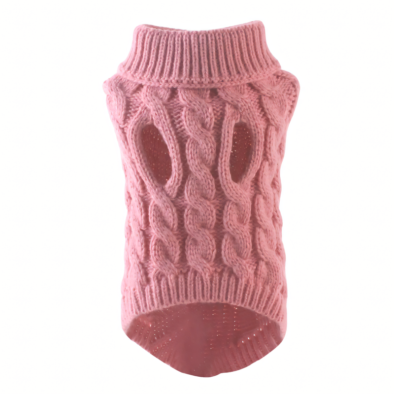 Winter Warm Puppy Sweater – Soft Turtleneck Dog & Cat Clothes for Small and Medium Breeds